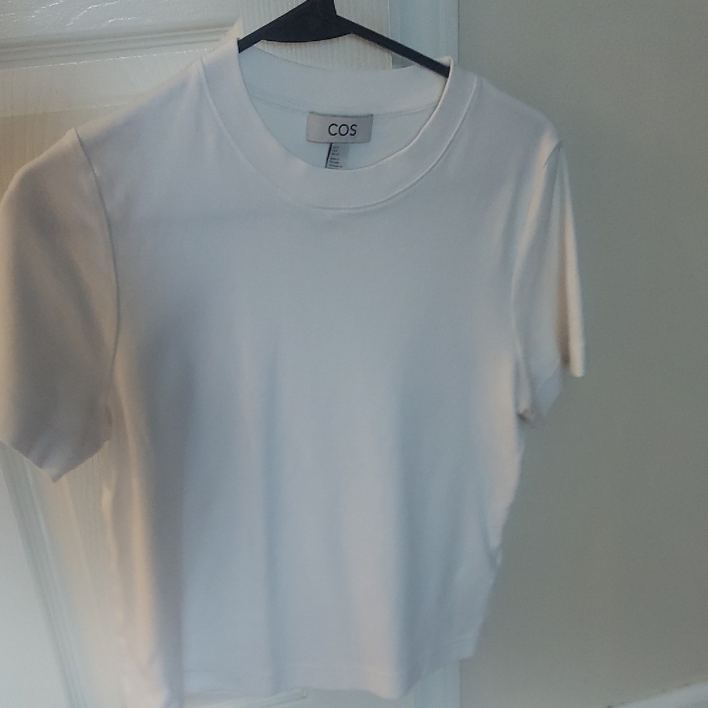 COS Clean Cut T-Shirt, White T-Shirt